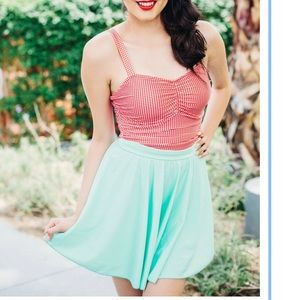 Jessica Rey Swimwear - Swim Skirt in Mint